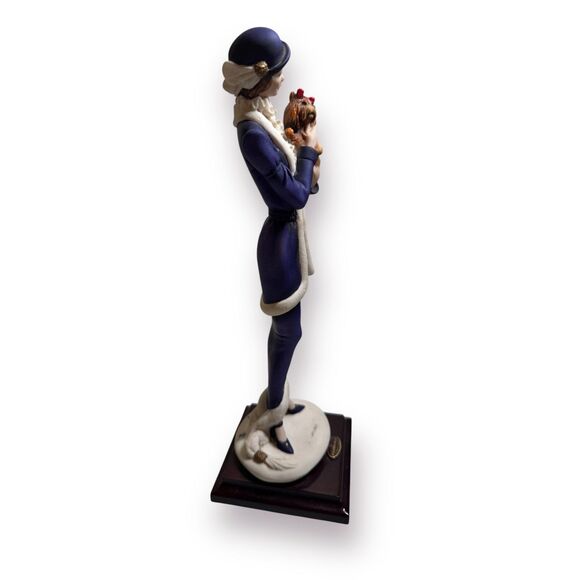 Giuseppe Armani Figurines "Lady with Dog" Yorkie Florence Italy 1987 #0421C Rare - Picture 3 of 9